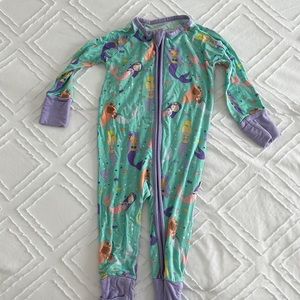 Little Sleepies mermaid zippy size 3-6m